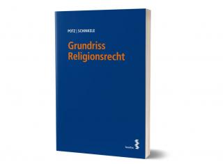 Banner für Beitrag aus dem Wissen Magazin zum Buch Religionsrecht zeigt das Buchcover